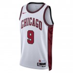 Chicago Bulls Trikot Nikola Vucevic 9 Nike 2022-23 City Edition Weiß Swingman - Herren